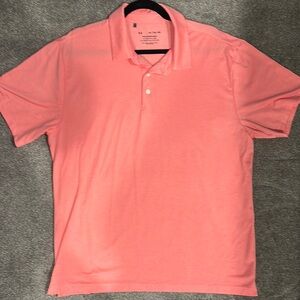 Under Armor Men's Pink Polo Shirt